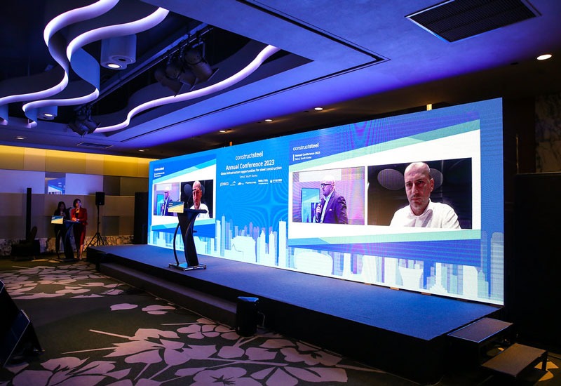 Professional LED TV Monitors and Stage Lighting Infrastructure